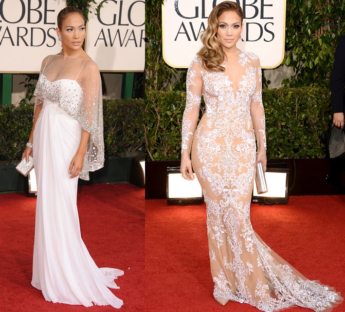 Jennifer Lopez Globos de Oro 2011 y 2013